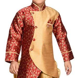AJ Dezines Kids Party Wear Indo Western Set for Boys- Size 5